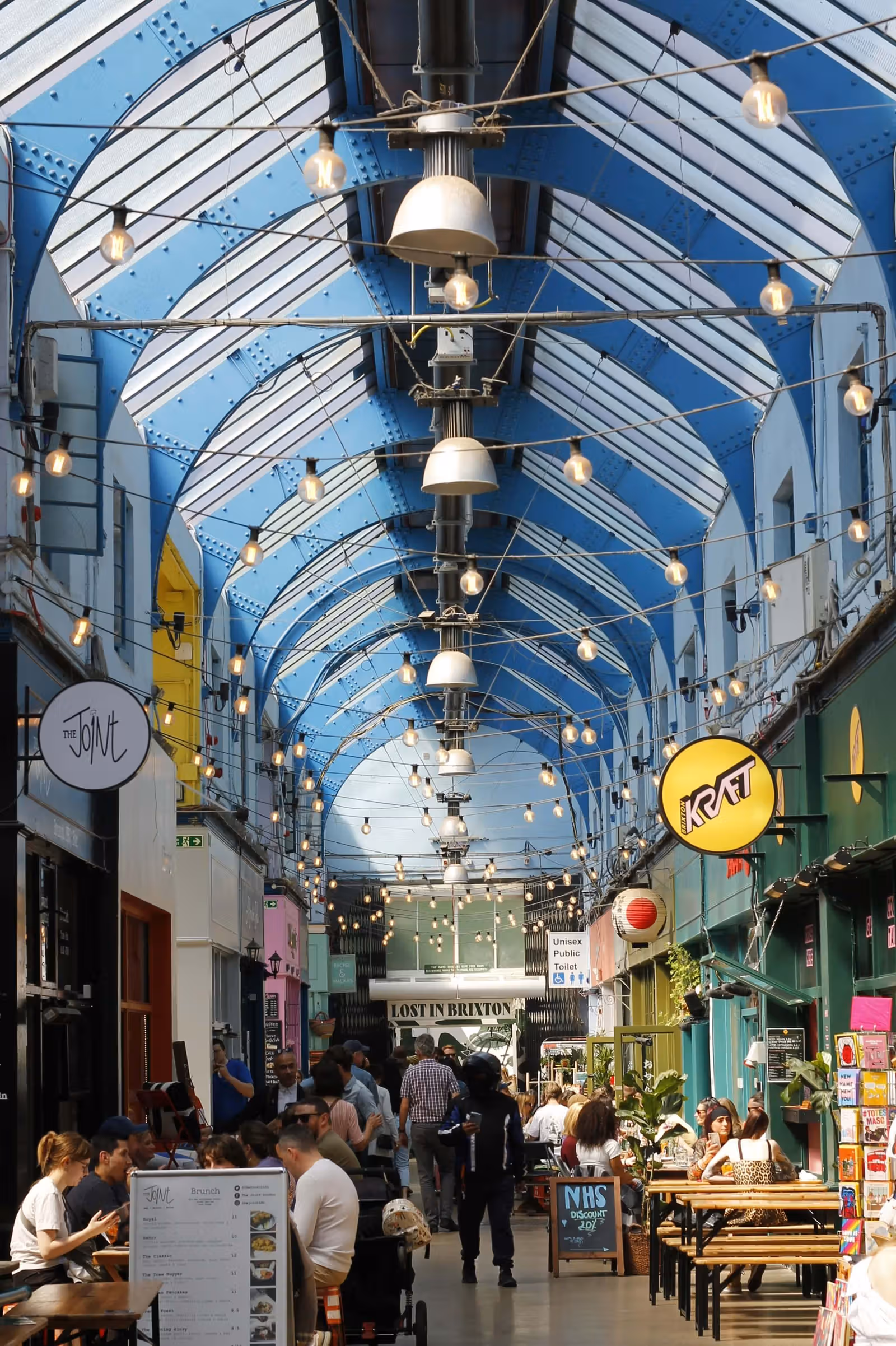 Una imagen del mercado cubierto de Brixton