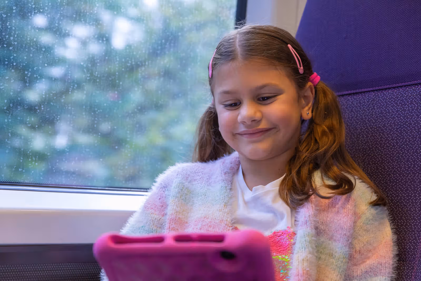 Child on Heathrow Express