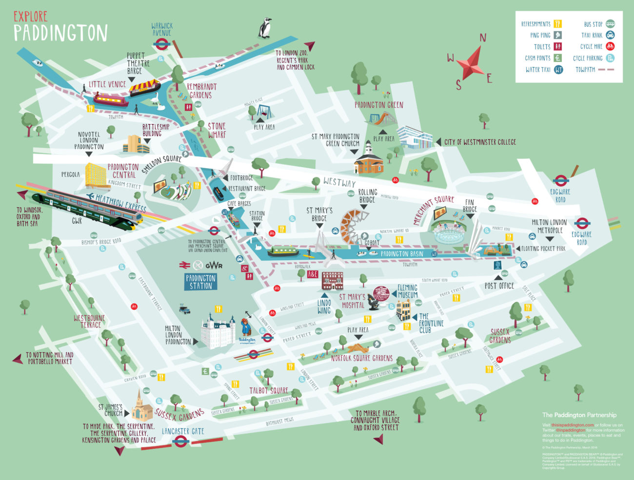 Paddington Map